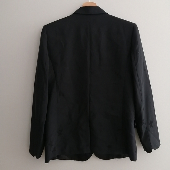 Zadig & Voltaire Victor Star Deluxe Embossed Black Blazer 38 (Medium) - Picture 4 of 17